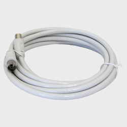 Кабель антенный TV-04 (ТВ гнездо - ТВ штекер) 3м белый