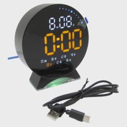 Часы-будильник электронные GH-5521 (оранжевые цифры)