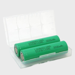 Аккумулятор 18650 3200mA LGDBHE2 зеленые промышленные комплект 2 штуки