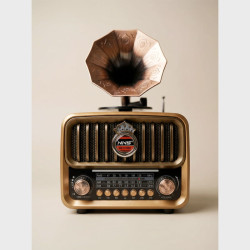 Радиоприёмник NS-7252BT 3 band (FM, AM, SW) аккумулятор 18650, шнур TYPE-C, USB, TF, Bluetooth 2