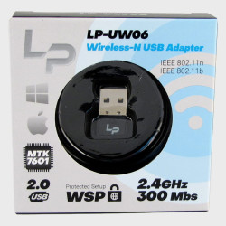 Адаптер USB-WiFi LP-UW06 (чип MKT7601) 300Mbps/2,4GHz