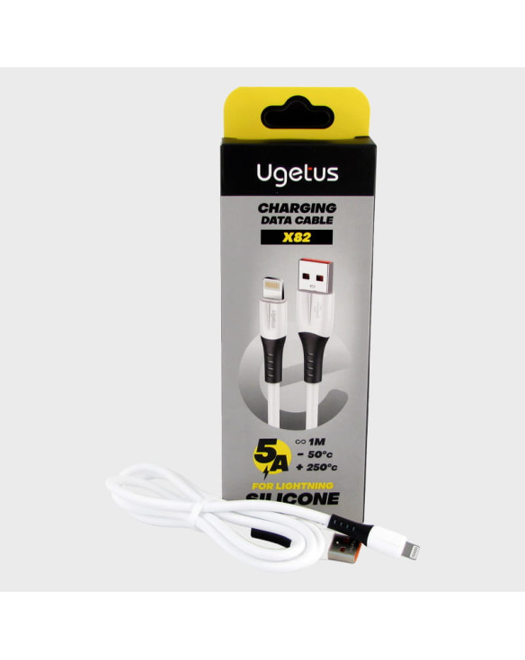 Кабель LIGHTNING 1м X-82-IP силиконовый белый в коробке