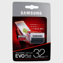 Карта памяти microSD Samsung 32Gb с адаптером SD, класс 10