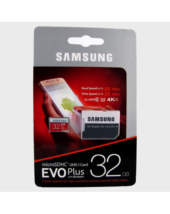 Карта памяти microSD Samsung 32Gb с адаптером SD, класс 10