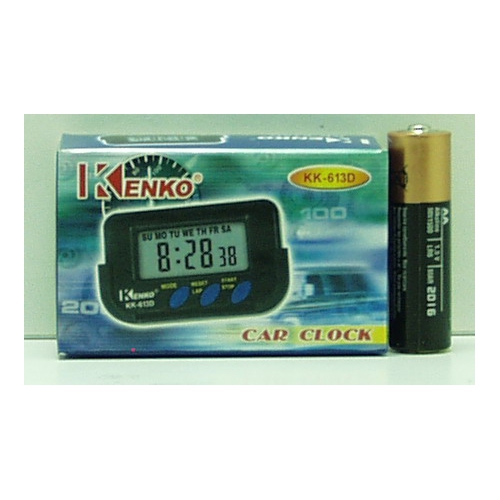 Часы автомобильные №613D NAKO (с будильн.)
