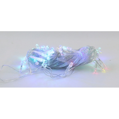 Гирлянда 120 светод. (6 мм) разноцв. прозрачн. NEW