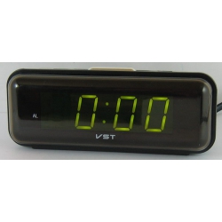 Часы-буд. электронные VST-738-2 (зел. циф.)