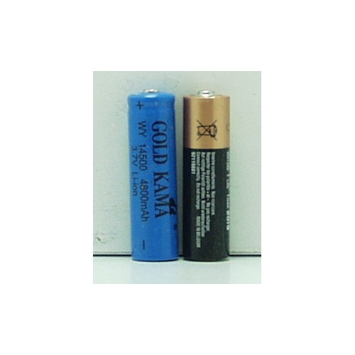 Аккумулятор для фонарика №14500 3,7V 1600(4500)mA