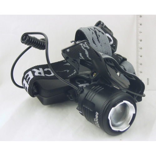 Фонарь головной (1 ярк.+ акк + ЗУ) 3р.5000W K-16-T6 3реж. крут. zoom
