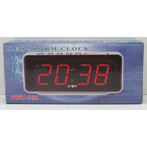 Часы-буд. электронные VST-762-5 (син. циф.)
